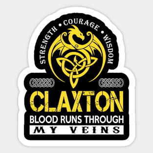 CLAXTON Sticker